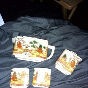 Japanese tea pot set
